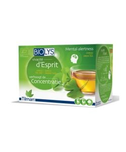 Infusion Vivacité d'esprit (ginkgo-thé vert) BIO, 24 sachets